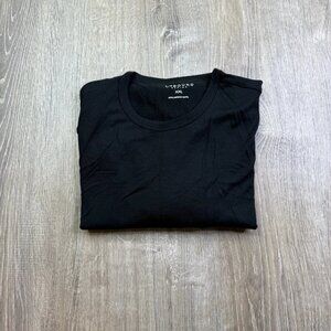 Unbound Mens Black Crew Neck Lightweight Merino Wool Casual Wear T-Shirt Sz XXL